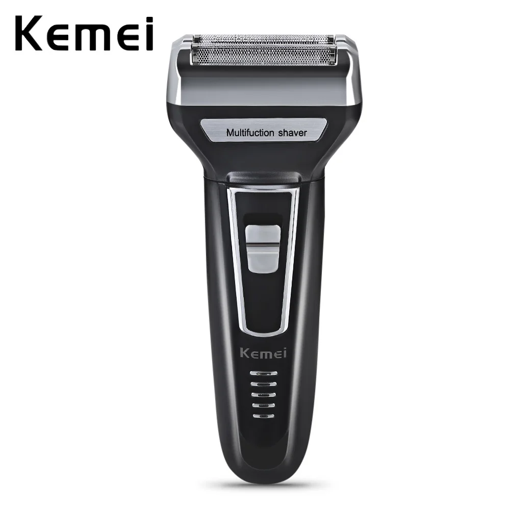 Kemei KM-6557 Reciprocating Rechargeable Electric Shaver Cordless Shaving Hair Removal 360 Degree Blade Personal Care Appliances