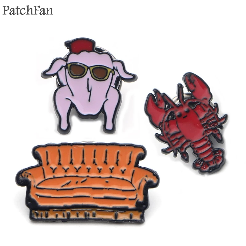 A0328 Patchfan Newest friends TV show lobster Sofa Pins