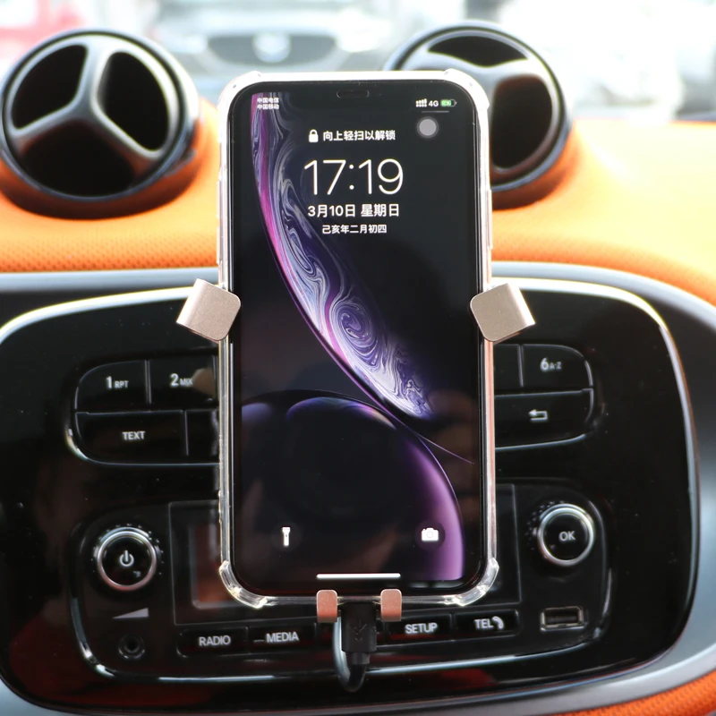 Гравитационный алюминиевый мобильный телефон держатель подставка для Mercedes