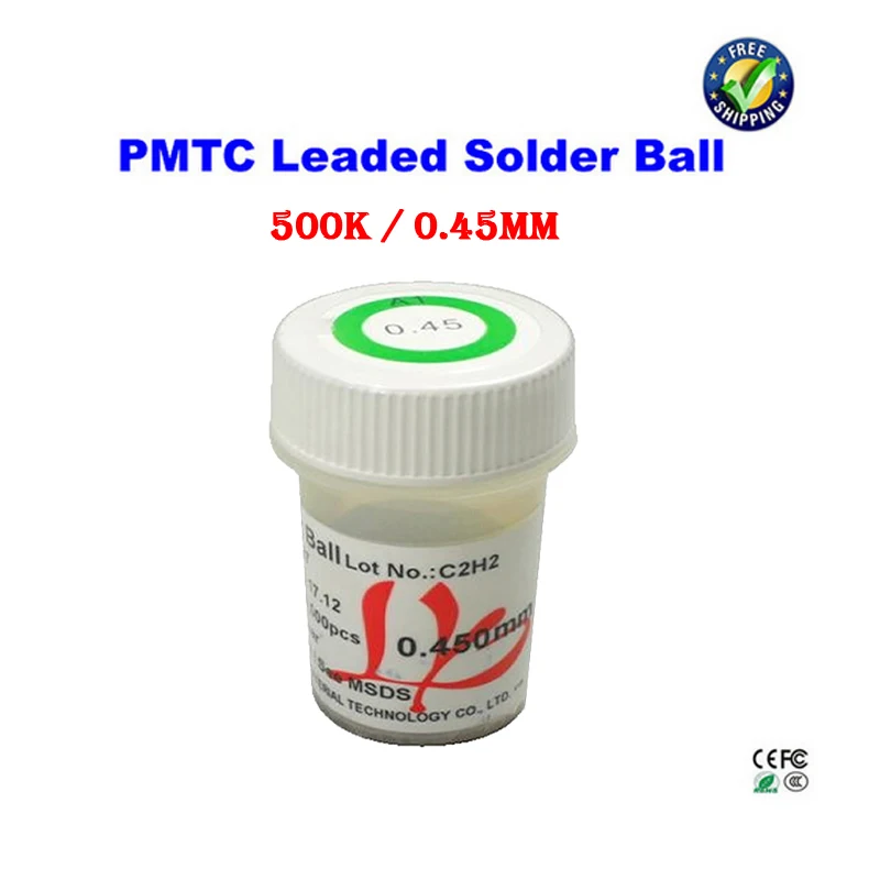 Buy BGA leaded solder balls 500k 0.45 mm for bga