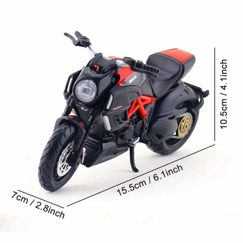 Maisto Ducati мотоциклетная игрушка 1:18 сплав мотоцикл эмуляция Diavel углеродная модель игрушки для детей