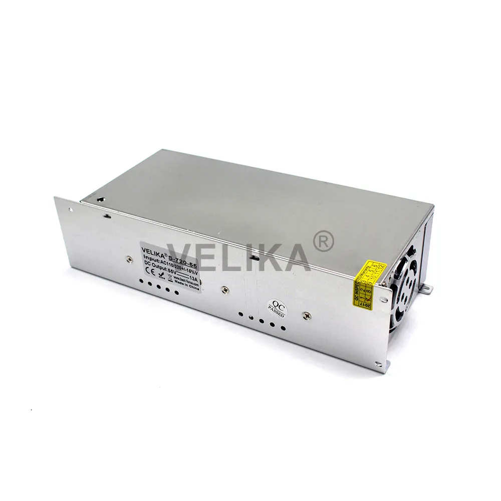 Одиночный выходной импульсный источник питания AC220V к DC55V 13A 720W SMPS для станков с