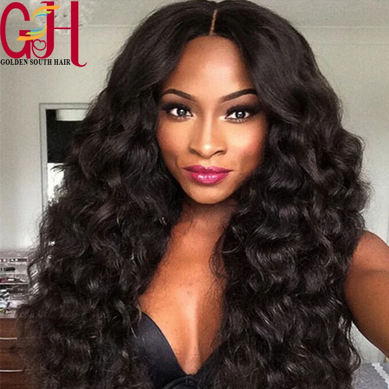180Density High Quality Virgin Human Hair Glueless Full ...