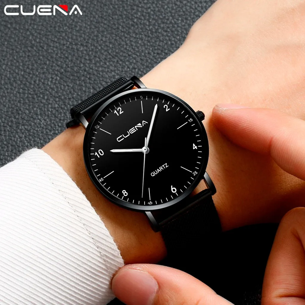 

Mens Watches Luxury Quartz Stainless Steel Dial Casual Bracele Watch zegarek damski montre homme 2019 luxe de marque horloge man