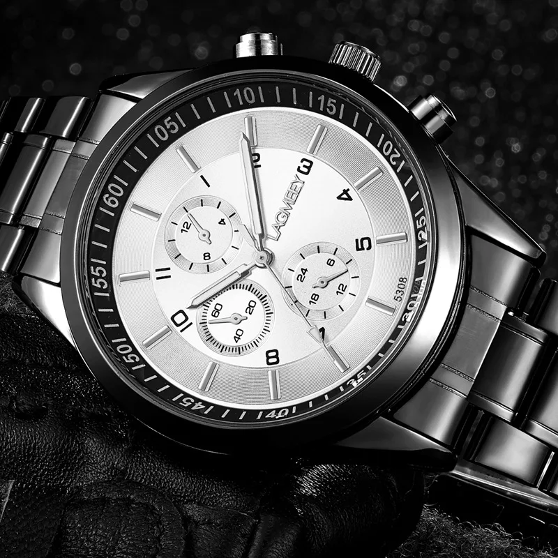 Роскошные Брендовые мужские часы из нержавеющей стали спортивные мужские кварцевые часы аналоговые наручные часы Reloj Hombre relogio masculino