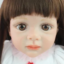 Дизайн 24 дюйма возрождается Малыша Кукла фридолин реалистичные Sweet Girl реального нежное прикосновение