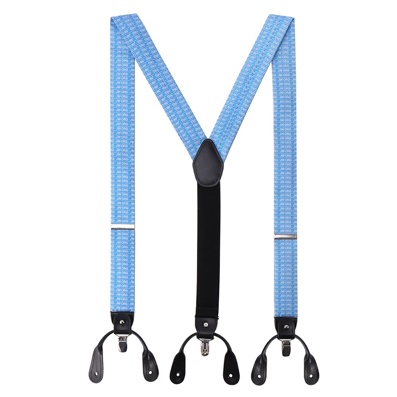 

Jw.org Men's Adjustable Clip Suspender Blue