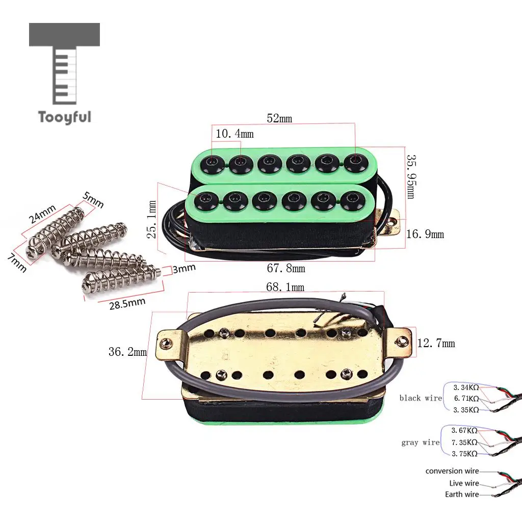 1 Set Double Coil Humbucker Pickups Neck&Bridge for Les Paul LP SG Guitar