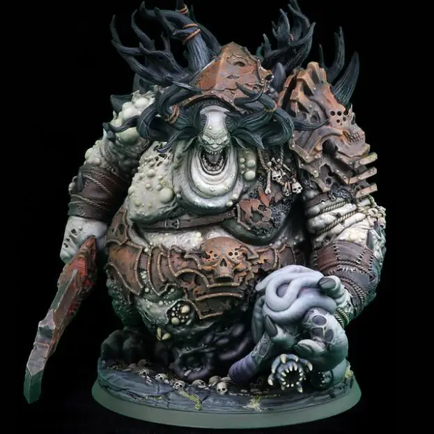 1/8 шкала unpainted смоляная фигура король коллекции руин