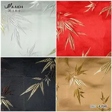 Жаккардовая ткань с глозетом на заказ Шелковый Чонсам красивый плед ткани 6 цветов большой бамбуковый костюм/100*75 см