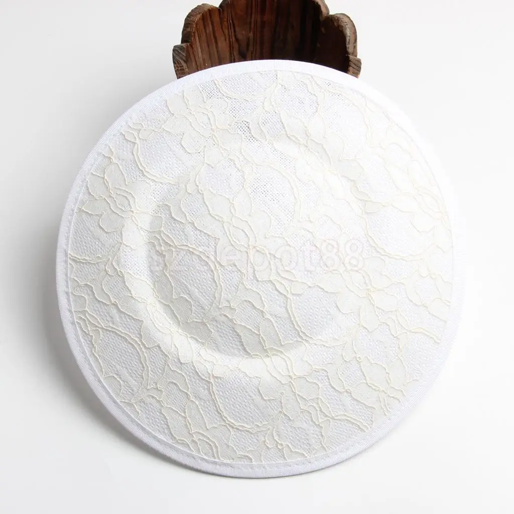 Vintage Sinamay Lace Fascinator Hat Base for Women's Millinery DIY Hat Making
