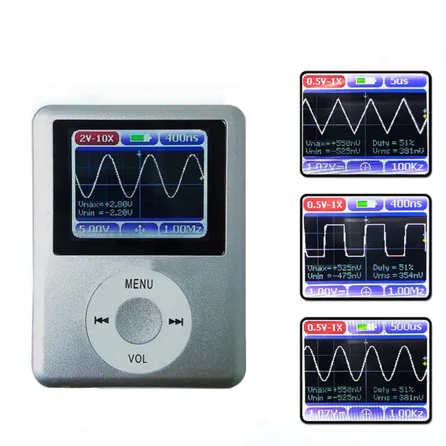 Best Price Digital Oscilloscope Diy Oscilloscopes Color Display Screen Portable Mini Oscilloscope 20mhz Bandwidth With Usb Data Cable