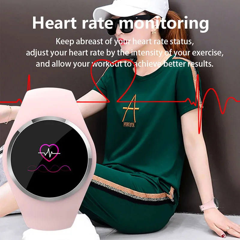 LETSGR Fitness Fashion Women Smartwatch Heart Rate Monitor Sports Female Smart Watch Support Whatsapp Reminder Wristband Watch LETSGR Fitness Fashion Women Smartwatch Heart Rate Monitor Sports Female Smart Watch Support Whatsapp Reminder Wristband Watch