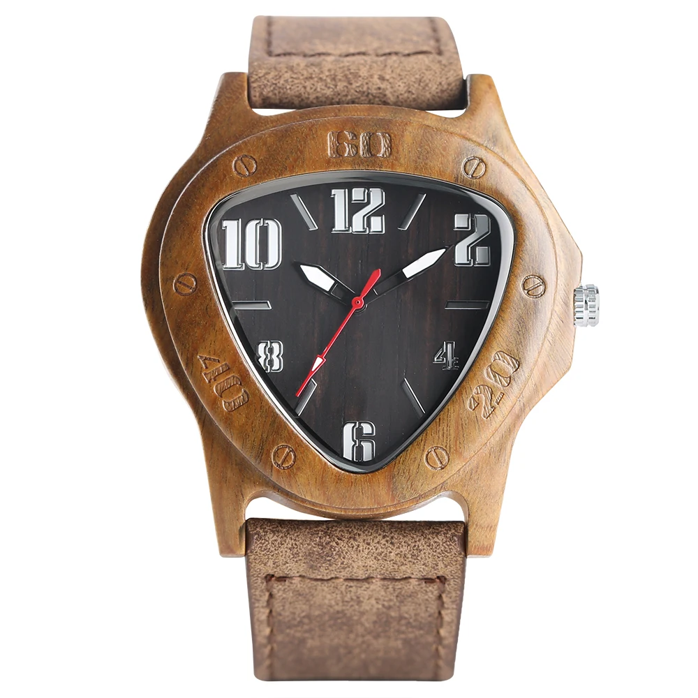 YISUYA Handmade Bamboo Wood Wrist Watch Inverted Triangle Case Sport Men's Watches Nature Wooden Timber Clock Relogio Gift Bag 1 (19)