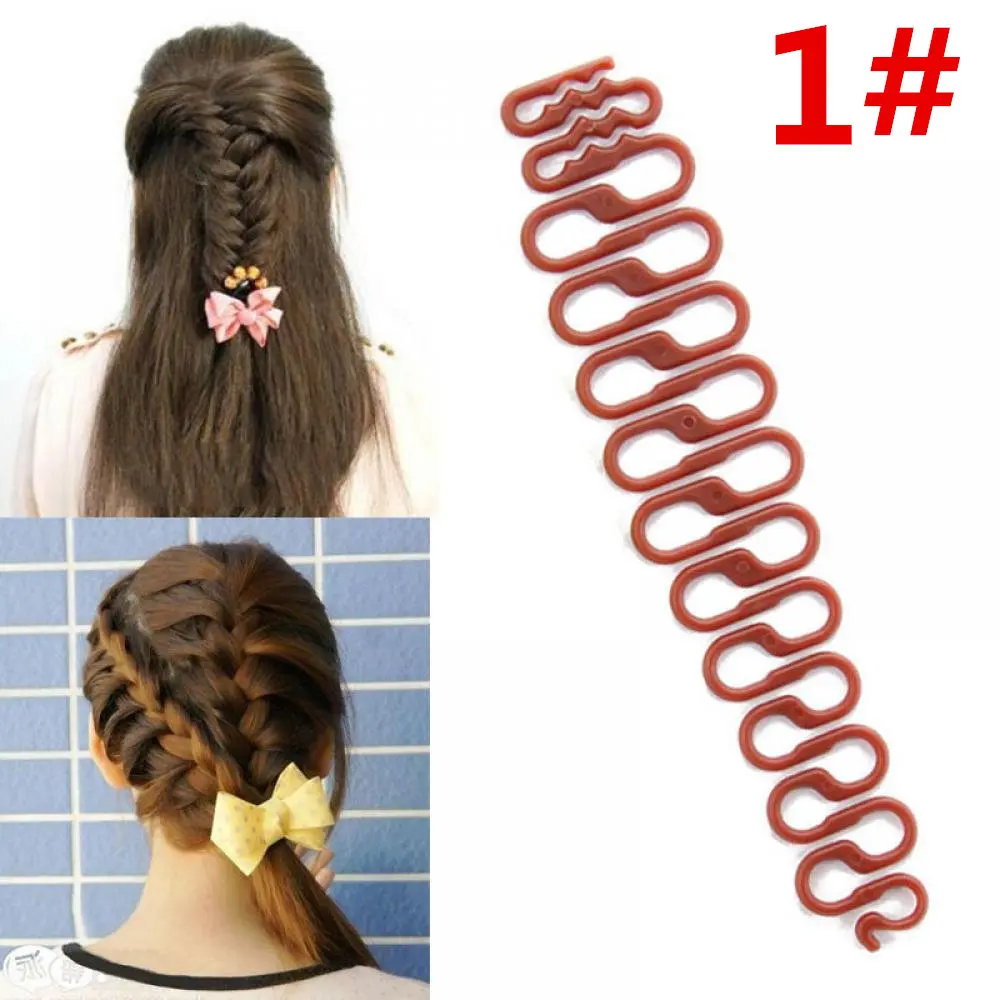 6 стилей леди Французский волос приспособление для плетения кос Плетение Braider ролик для волос, фигурная инструмент DIY аксессуары - Цвет: 1
