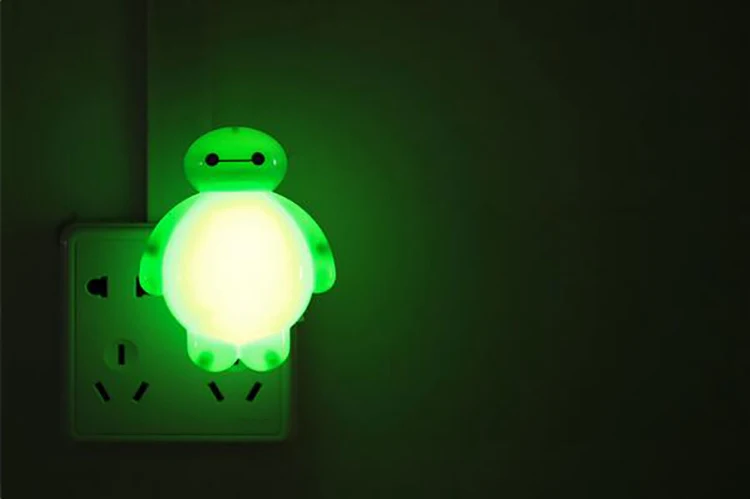 Новинка ночник большой герой Baymax 3 w luminaria белый зеленый желтый цвет лава лампа для детской комнаты; декор luminaria de mesa