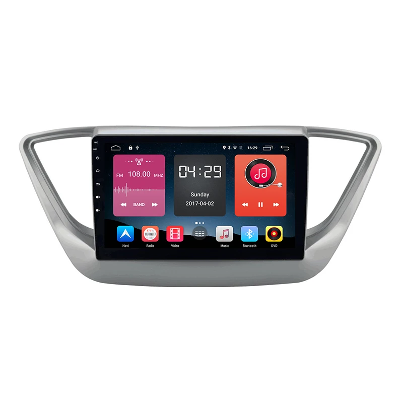 Автомобильный dvd-плеер для Hyundai Verna 2016 с навигацией GPS Bluetooth Радио iPod usb Бесплатная