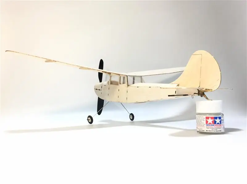MinimumRC Cessna L-19 460 мм размах крыльев пробкового дерева лазерная резка RC самолет комплект