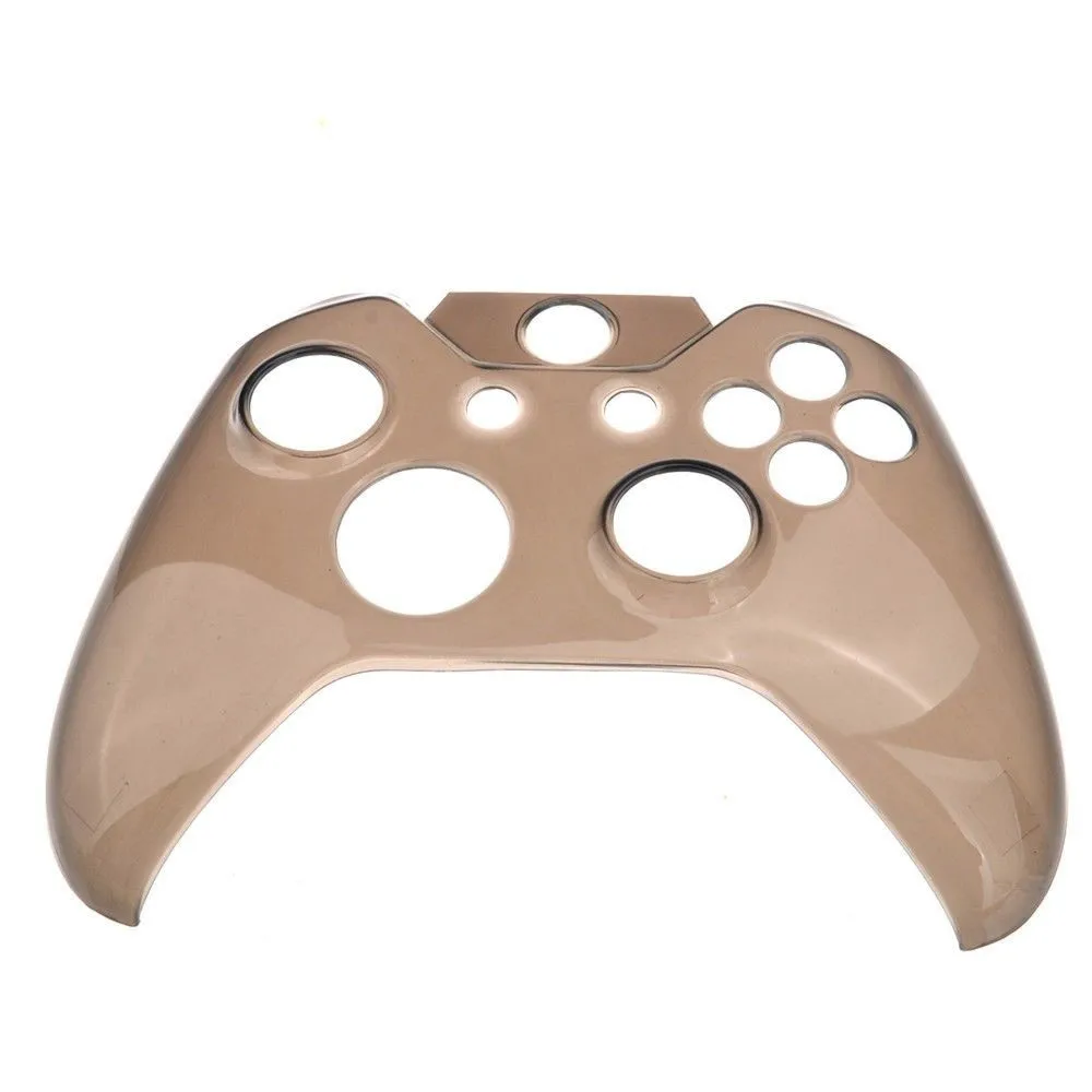Brown Crystal Clear Plastic Front Face Cover Shell Protector for Xbox