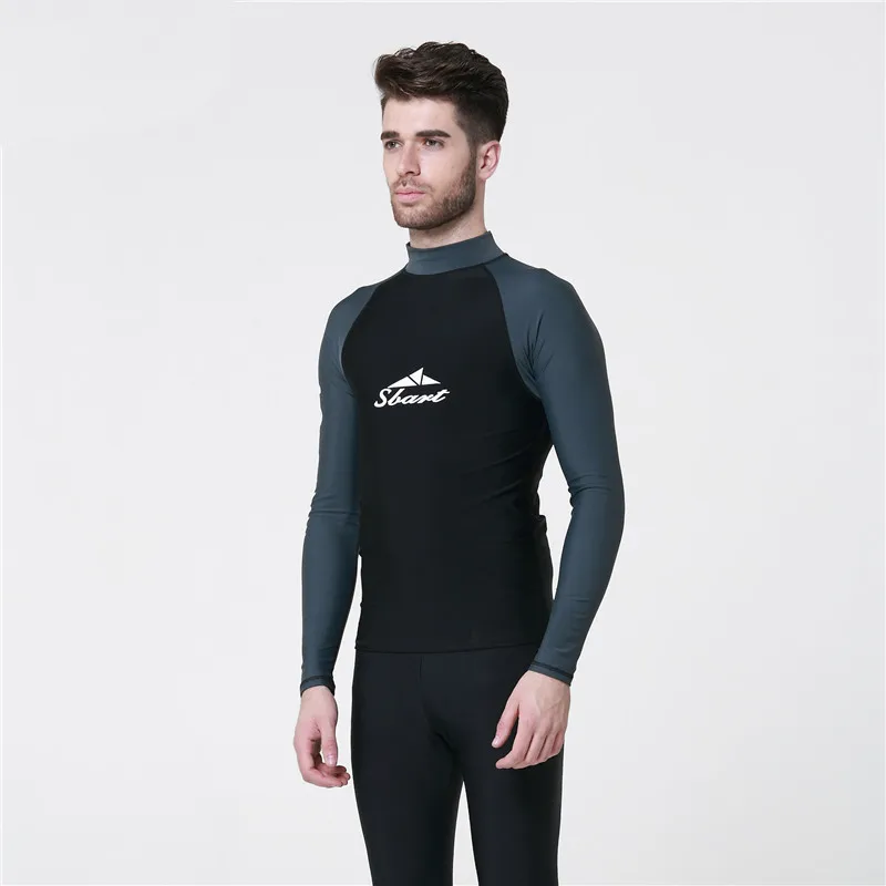 Рубашка мужская с длинным рукавом и защитой от уф излучения|upf 50|rashguard swimscuba diving suit