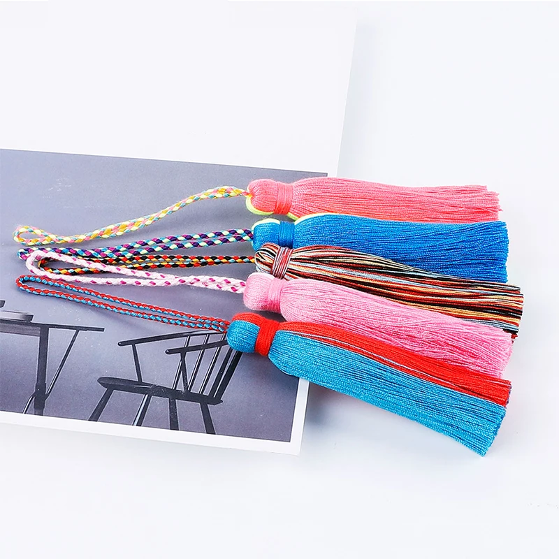 Buy 2Pcs 9.5cm Silk Tassel Fringe Sewing Bang Tassel Trim Key Tassels for Silk