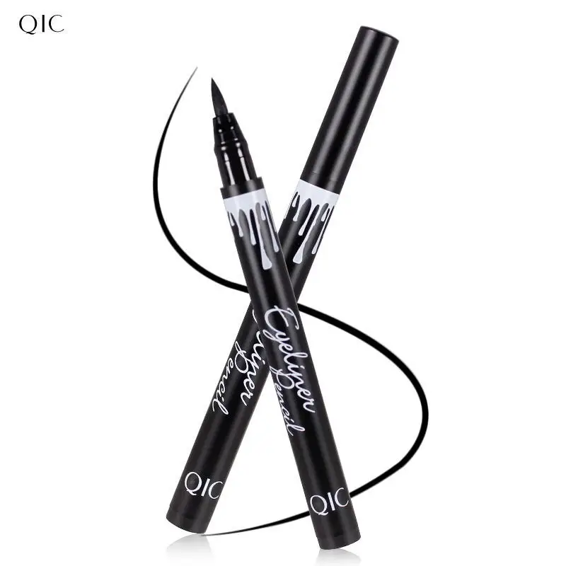 

Brand QIC Makeup Long Lasting Waterproof Black Eyeliner Pencil Waterproof Make Up Eyeliner Liquid Makeup Fast Dry Eye Liner Pen