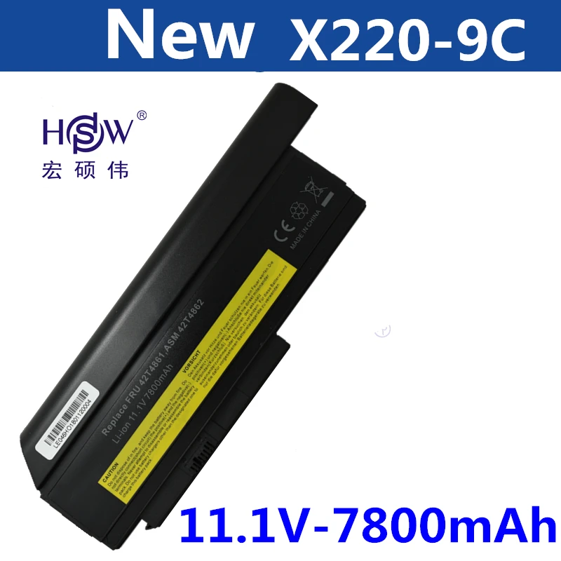 HSW Аккумулятор для ноутбука Lenovo ThinkPad X220 X220i X220s Series 0A36281 0A36282 0A36283 42T4861 42T4862 42T4863 42T4865