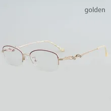 Aissuarvey сплав Роскошная оптическая оправа модный стиль женские очки полуобода золотые серебряные оправы