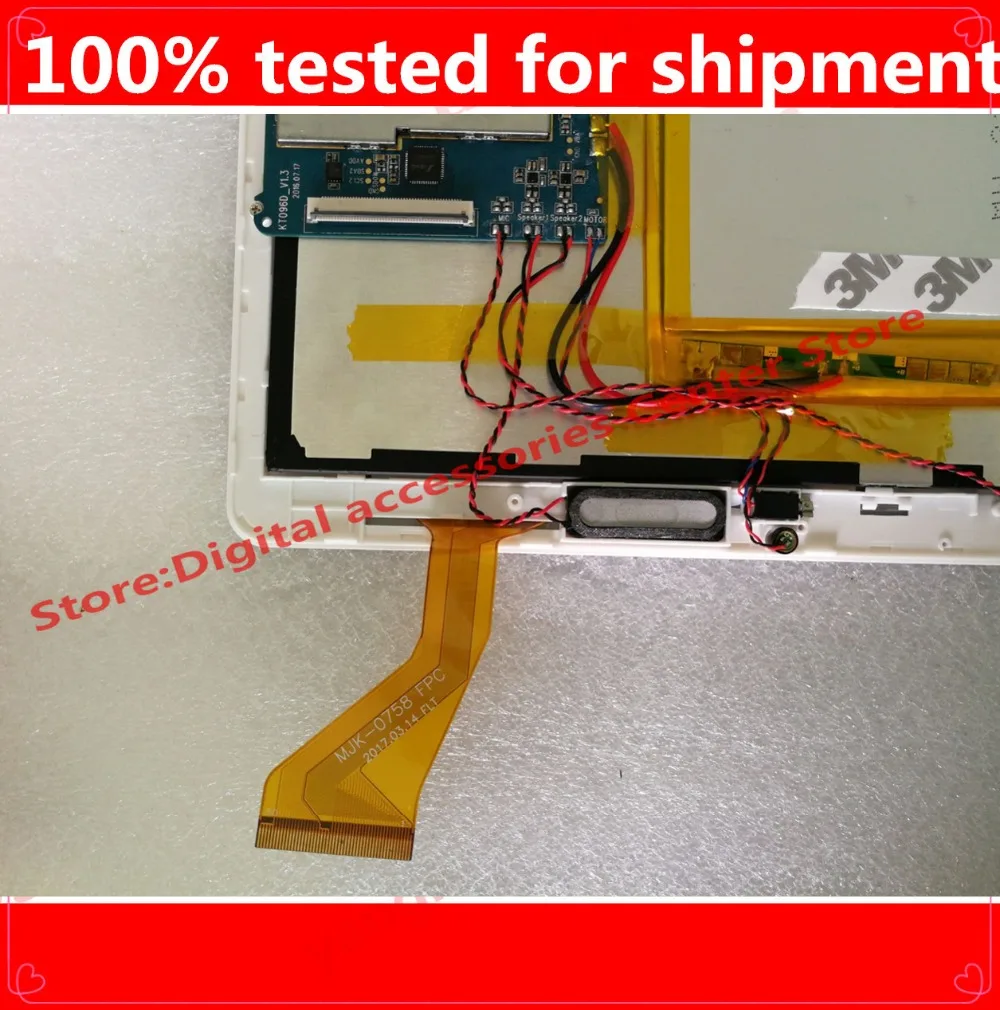

HZ BLACK/WHITE 10.1'' inch touch screen,100% New for MJK-0758 FPC touch panel,Tablet PC touch panel digitizer
