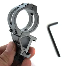 Тактический QD 45 градусов Смещение 25,4 мм кольцо трубка 20 мм Вивер Пикатинни прицел Крепление