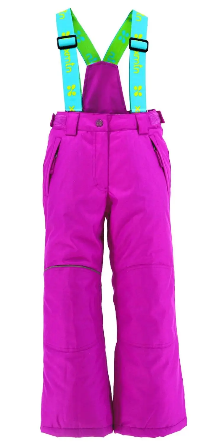 XMT* теплые утолщенные лыжные штаны для мальчиков и девочек, ветрозащитные и водонепроницаемые уличные лыжные штаны, зимние теплые штаны - Цвет: Photo Color