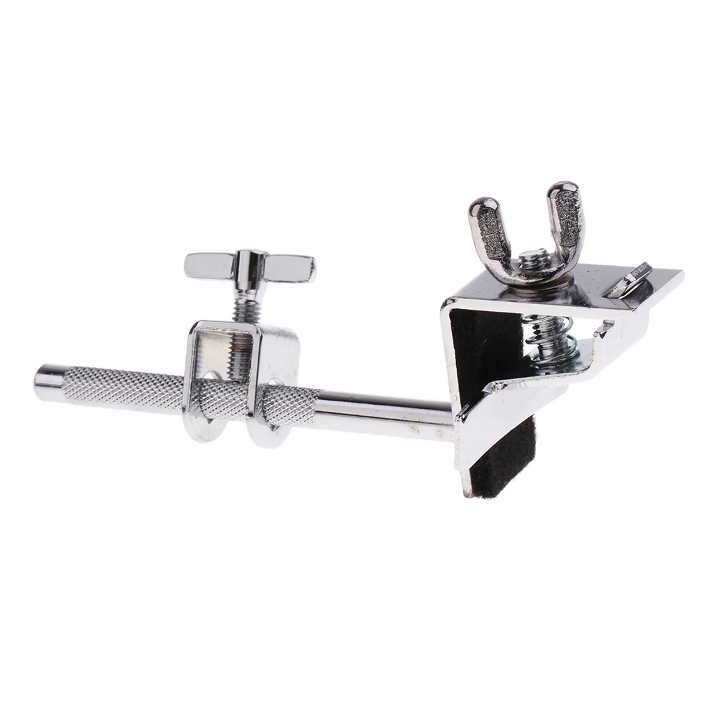 Tambourine Rattle Percussion with Clip Holder for Stage Performance Accompaniment