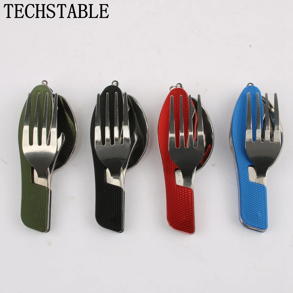 

Outdoor camping supplies Multi-functional multi-purpose Spoon Fork knife tableware portable tools