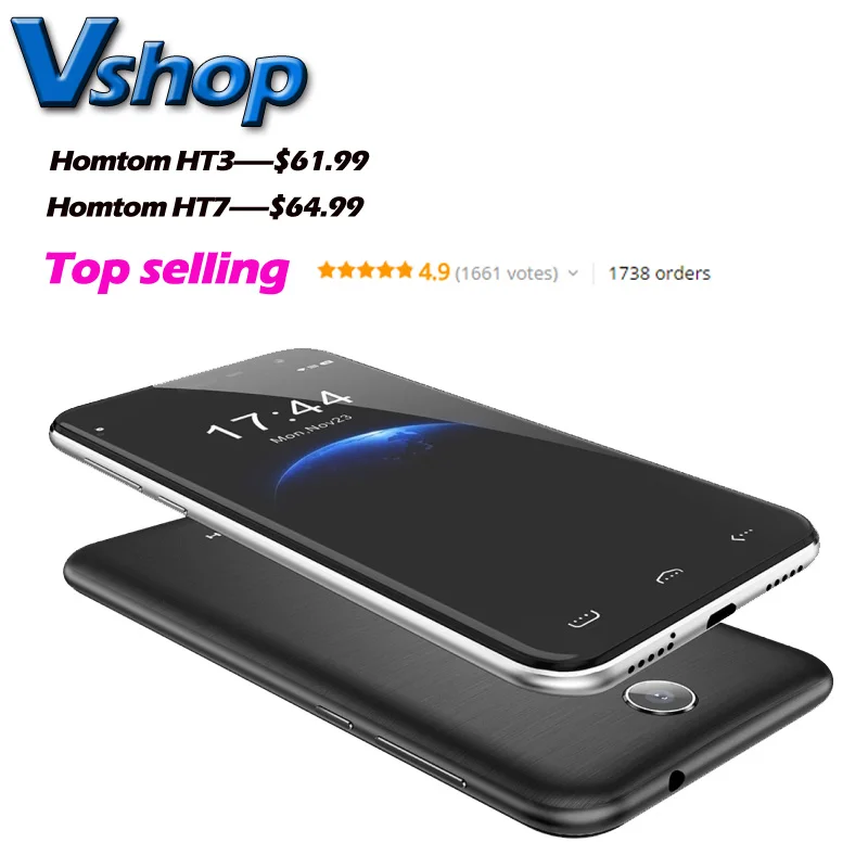 HOMTOM HT3 HT7 3G WCDMA Smartphone Android 5 1 MTK6580 Quad Core RAM 1GB ROM 8GB