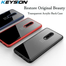 KEYSION Case For OnePlus 7 Pro Case Anti-knock Transparent Acrylic Reinforced Corner TPU Soft Silicone cover for OnePlus 7 Pro