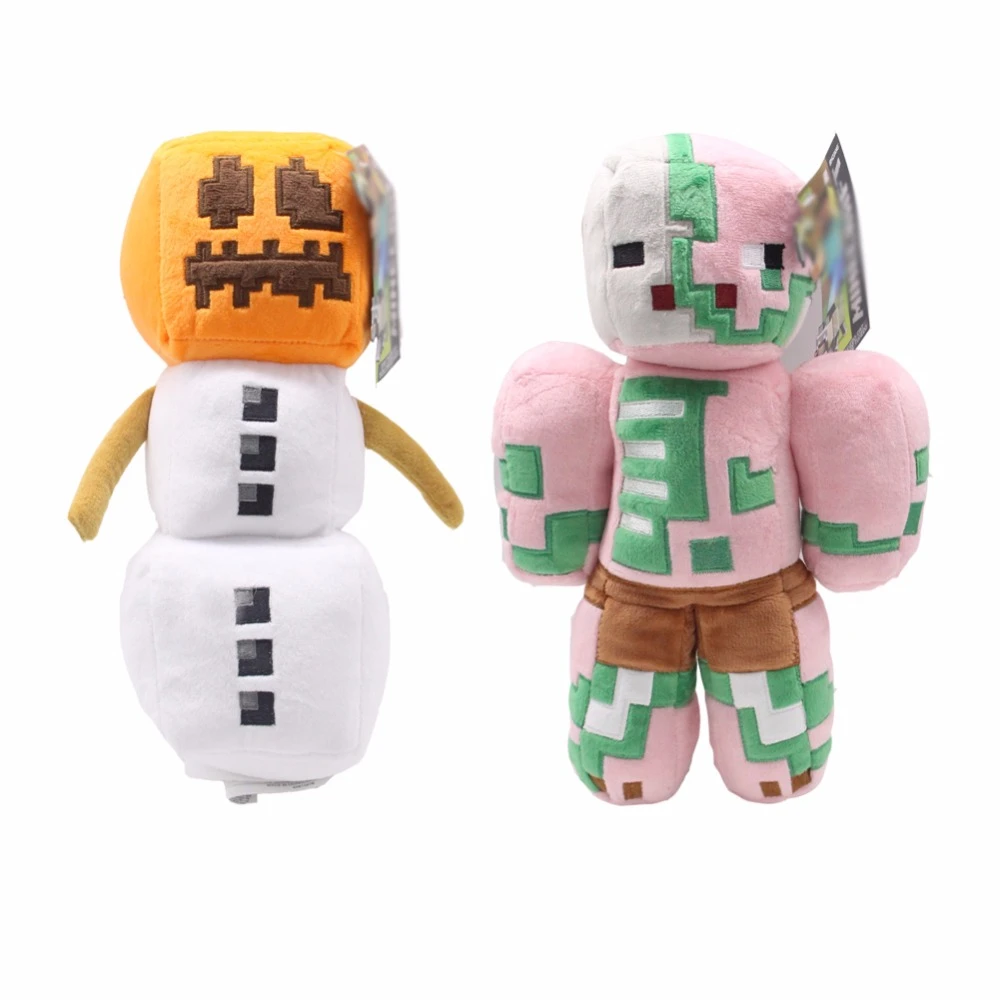 ビッグサイズ30センチminecraft雪ゴーレム 巨大ゾンビロボットぬいぐるみ漫画ゲームおもちゃ Aliexpress