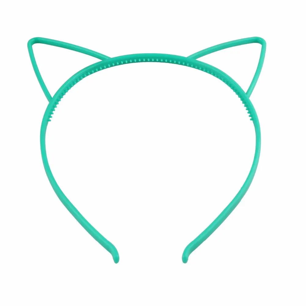 Однотонная пластиковая головная повязка в виде тиара принцессы с кошачьими