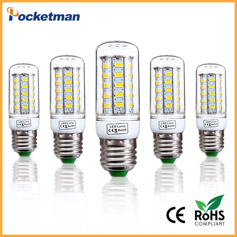 Светодиодная лампа кукуруза z20 E27 E14 110 В SMD5730 220 LED s светильник лампочки