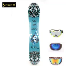 Customizable Freestyle Adult’s Snowboards Poplar Core Wood With Carbon Fiber P-TEX Base Skiing Board Freeride Free ski goggles
