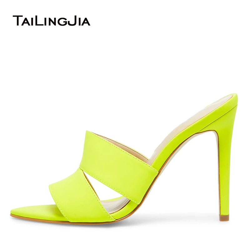 high heels neon