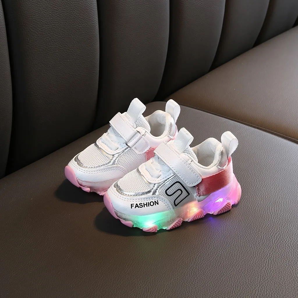 Детская обувь; детская обувь со светодиодной подсветкой для маленьких мальчиков и девочек; спортивные кроссовки; повседневная детская обувь для девочек; Zapatillas Nina Tenis