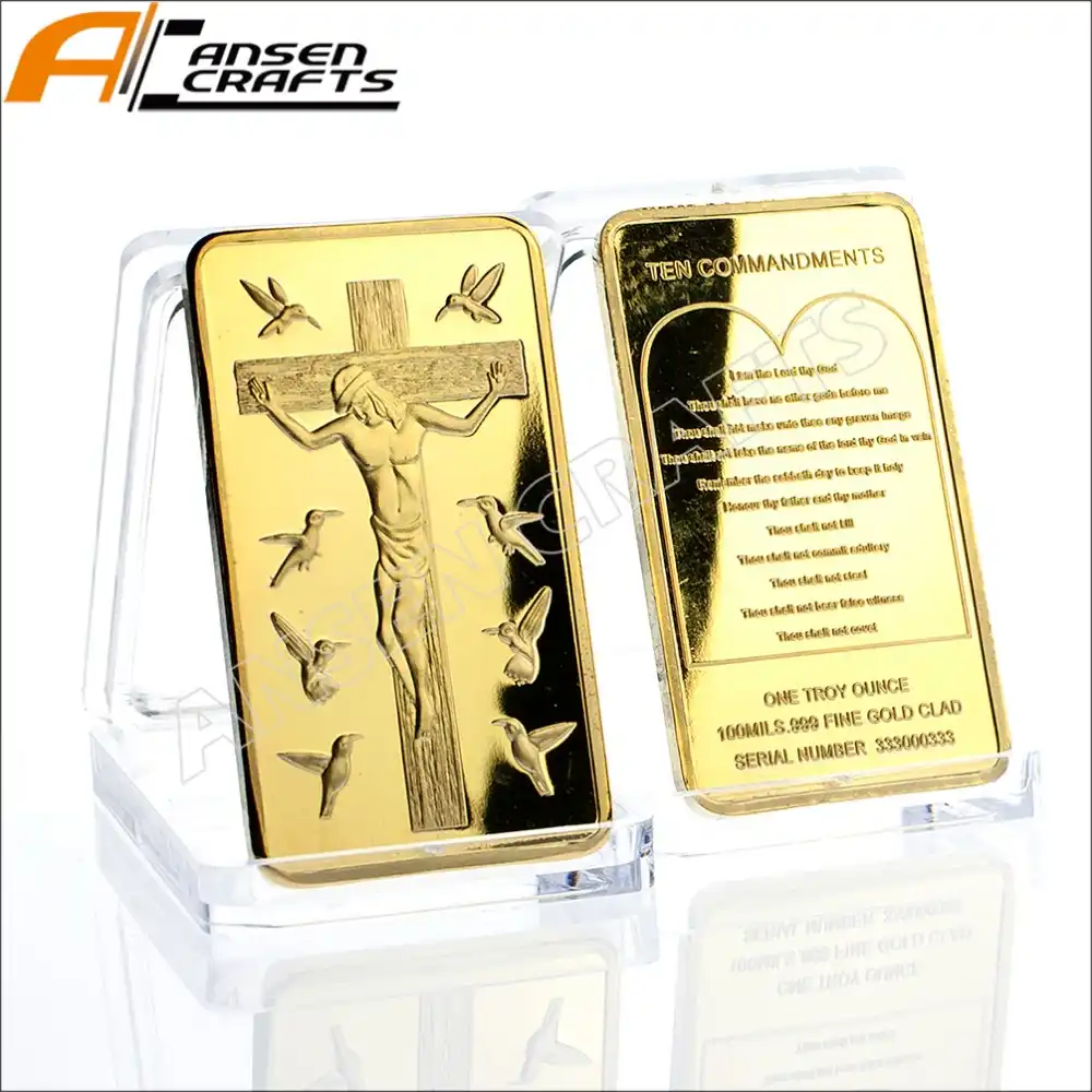 イエスキリストゴールドメッキ十字架イエス 10 十戒地金インゴットバー Jesus Christ Bar Barjesus Gold Aliexpress イエスキリストゴールドメッキ十字架イエス 10 十戒地金インゴットバー Jesus Christ Bar Barjesus Gold Aliexpress