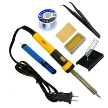 Горячая Распродажа, набор из 7 предметов, паяльник, инструмент для ремонта бытовой техники, 220 В, 30 Вт, 40 Вт, 60 Вт, сварка при постоянной температуре