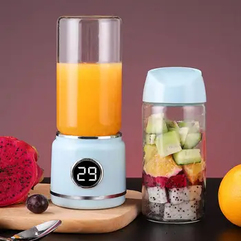 

420ML Portable Mini Electric Juicer Machine USB Rechargeable Juicer Cup Blender Mixer Bingo Vegetables Fruit Juicer​​​​​​​