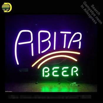 

Abita Beer Neon Sign neon bulb Sign Glass Tube neon lights Recreation Sport Pub Iconic vintage Sign Advertise personalized Lamp