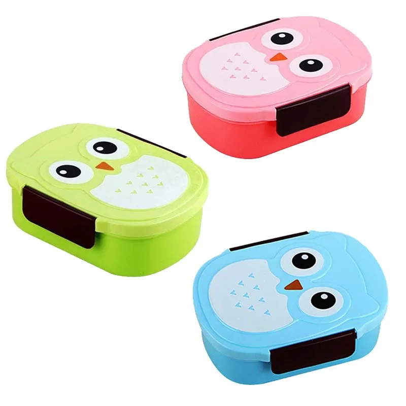 900ML Kids Bowl with Spoon Fork Children Bento Boxes Lunchbox Food