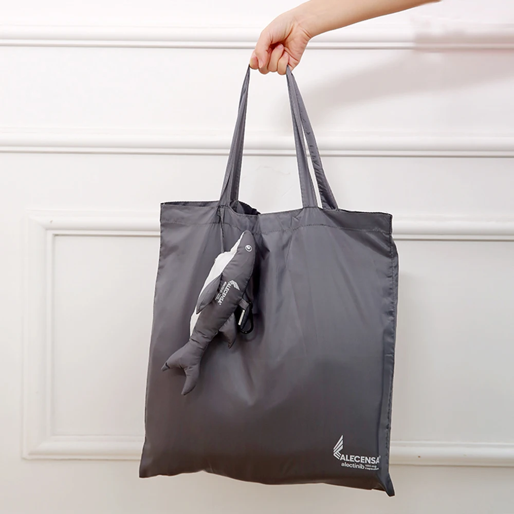 

Fish Coated waterproof glossy Glossy cloth Foldable Eco Reusable Shopping Bags Reusable Tote Pouch Recycle Storage Handbags Tote