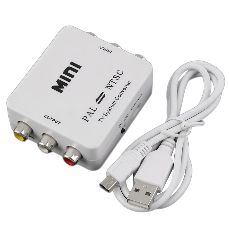 

1 Pcs Video Converter Box Mini NTSC PAL Output TV Video System Converter PAL NTSC3.58 NTSC4.43 SECAM PAL/M PAL/N Input