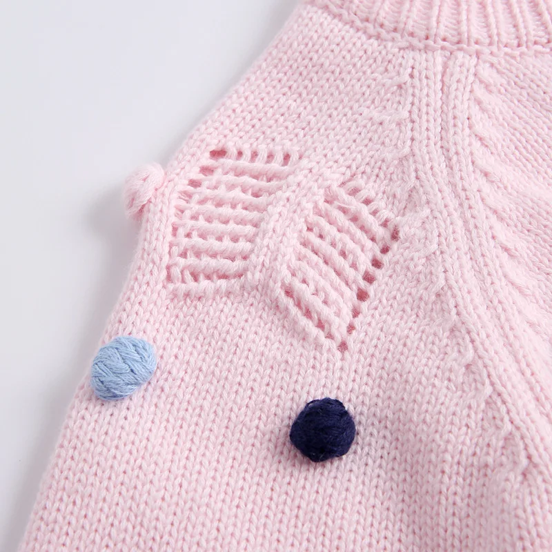 Комплекты одежды для маленьких детей, свитер комплекты для девочек осенние розовые вязаные костюмы с оборками, г. свитер с длинными рукавами+ шорты из полипропилена, детские костюмы из 2 предметов