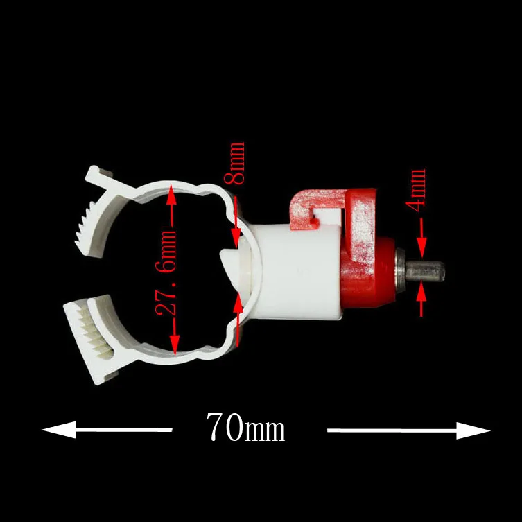 20 шт. перепелиные соски для кур водяные поилки красные Висячие чашки желтые ниппельные поилки для диаметра 25 мм трубы